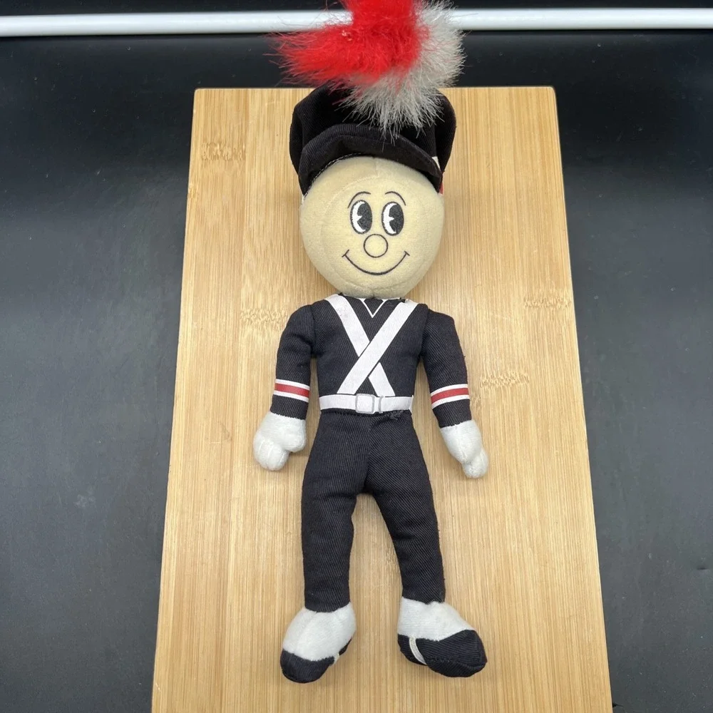 RARE Ohio State University Buckeyes Brutus Buddy Band Plush Beanbag 9